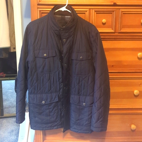 London Fog Other - London Fog navy blue quilted winter coat